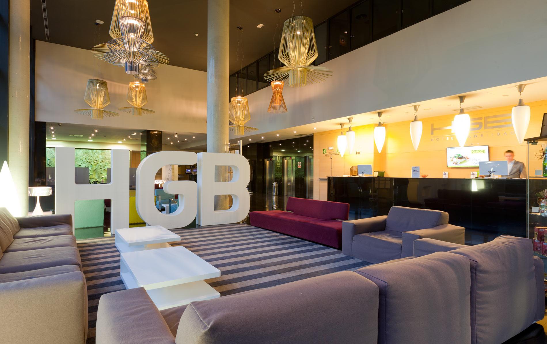 Spirit Hotel Gran Bilbao Ngoại thất bức ảnh Reception